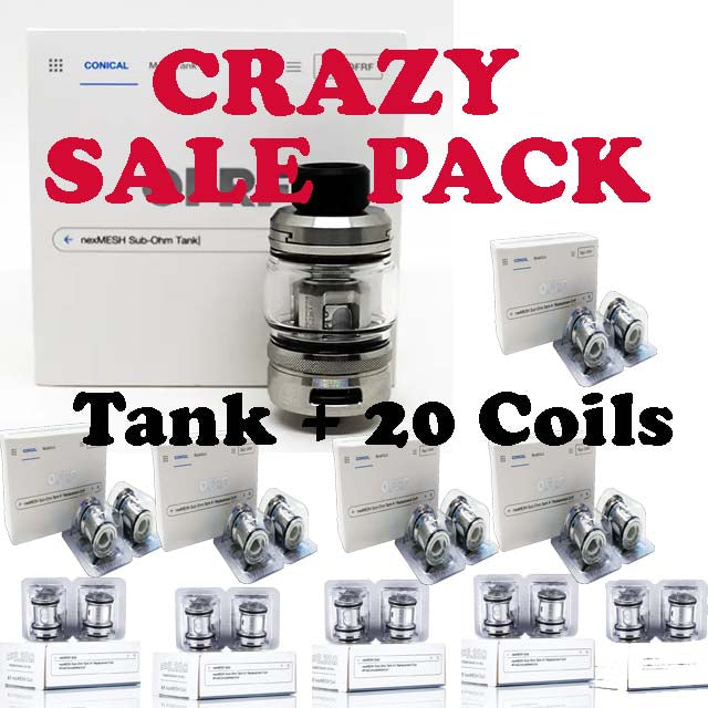 **SALE PACK [103] ** OFRF nexMESH Sub Ohm Tank + Extra 20 Coils (10 x 2 packs)