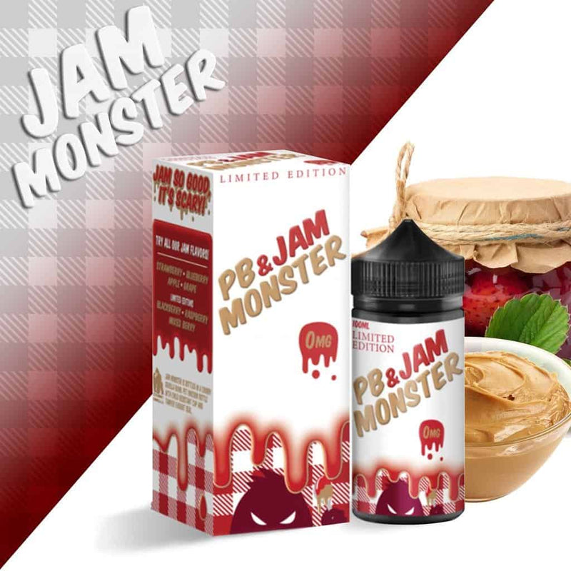 Jam Monster - Peanut Butter & Jam Strawberry Limited Edition - 100ML