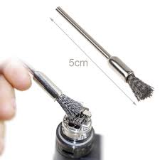 2Pcs Steel Vapor Brush SS Cleaning Coil Brush Vape Tools Fit for RDA/RTA 5cm